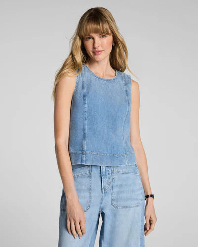 SPANX LIGHTWEIGHT DENIM SHELL TANK