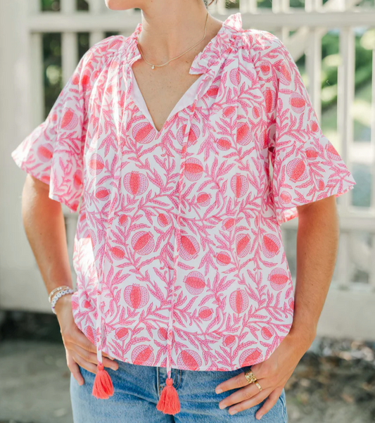BRISTOL BLOUSE - PARADISE PINK