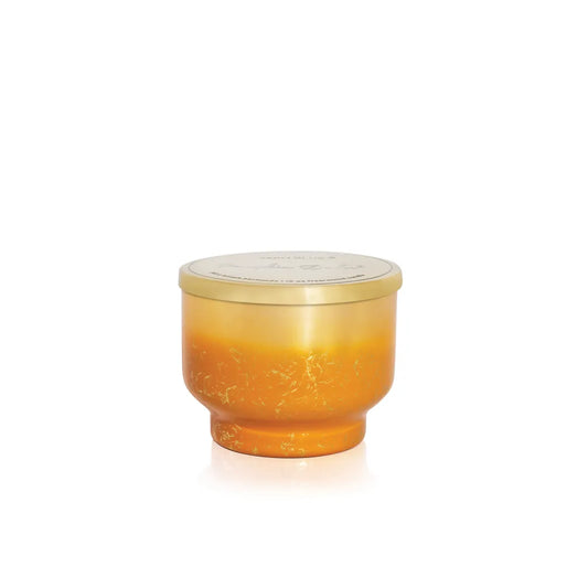 CAPRI BLUE PUMPKIN DULCE GLIMMER INVERTED CANDLE